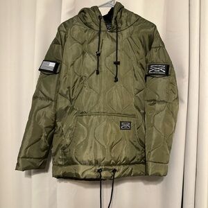 Grunt Style Army Green Puffer Jacket size M
